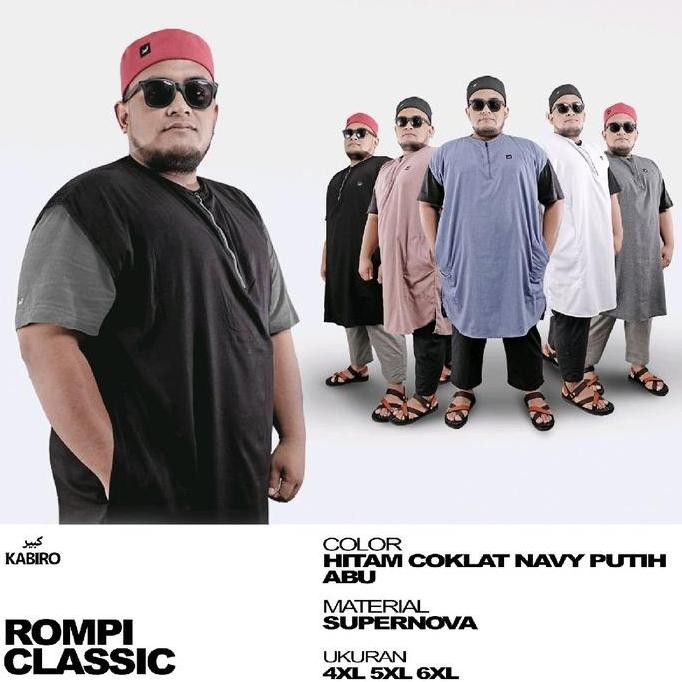 Rompi Sholat Jumbo ROSAL CLASSIC KABIRO Rompi Koko Pria Dewasa ukuran big size 4xl 5xl 6xl