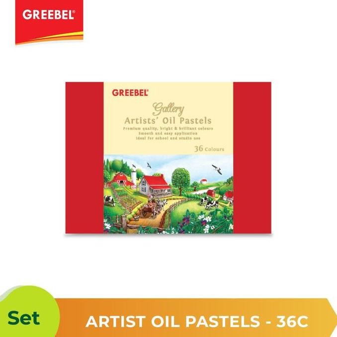 

ready Greebel Artist Oil Pastel Crayon 36C / Crayon Greebel 36 warna