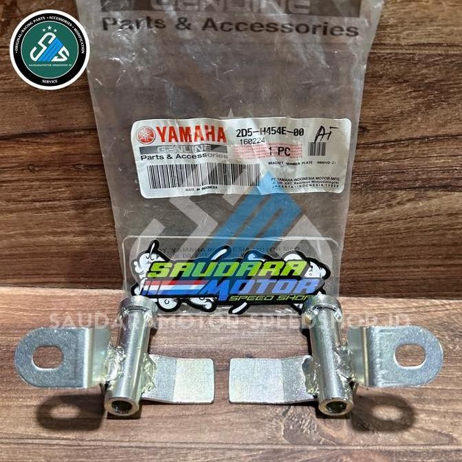 ready BREKET PLAT NO ORIGINAL YGP CUSTOM UNTUK PASANG TAMENG MATA DUA (MADU) YAMAHA MIO SOUL KARBU