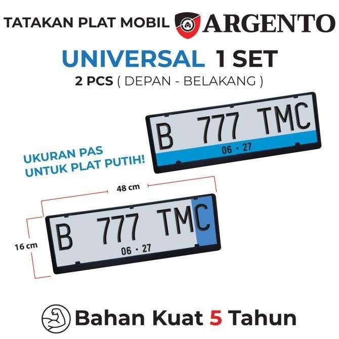 ready Honda Freed Mobilio ARGENTO Tatakan Dudukan Plat Nomor Mobil