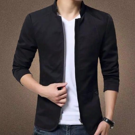 jaket formal/jas blazer pria/blazer casual kerah koko murah