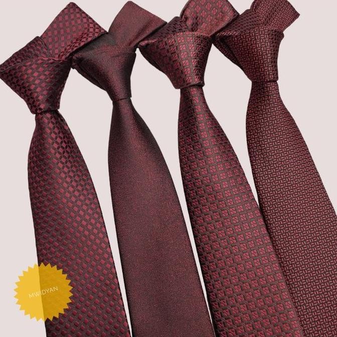 dasi merah deep maroon dasi kantor pria dasi import merah maroon murah