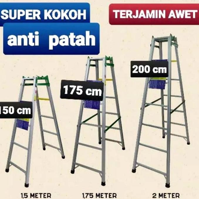 PROMO TANGGA LIPAT ALUMINIUM BISA DILURUSKAN