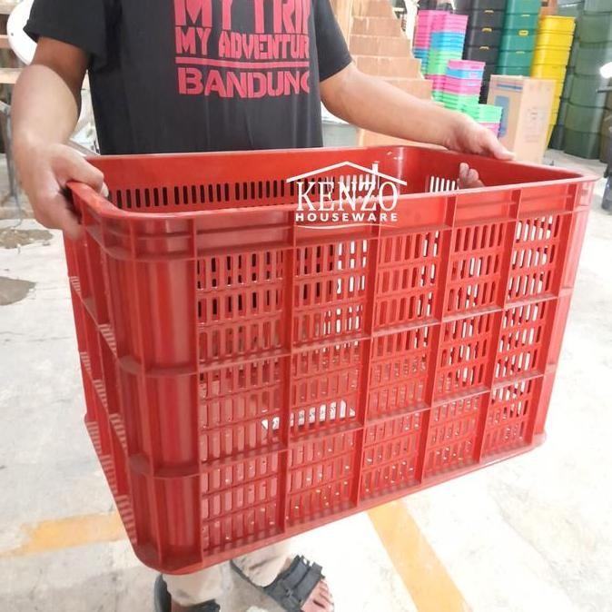 Keranjang Industri Usaha Paket Box Container Krat Plastik Besar Murah