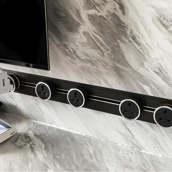 Terlaris Line8 Stop Kontak Meja Rapat Kantor Meeting Table Satu Meter Eubiq