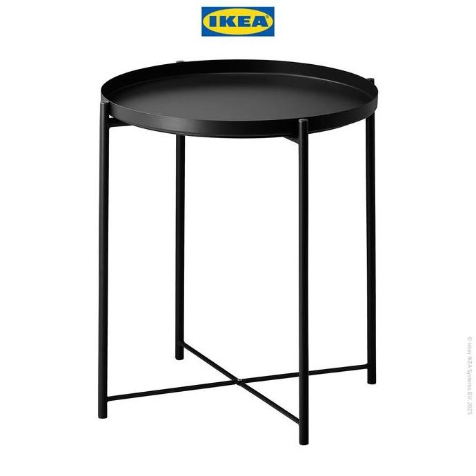 

Terlaris Ikea Gladom Meja Baki Multifungsi Hitam Bahan Baja 45X53 Cm