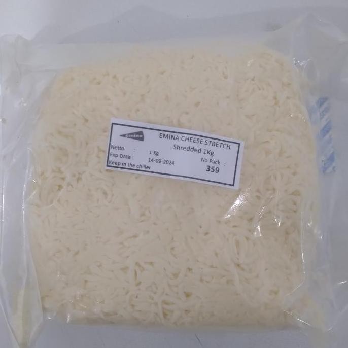 

Promo Mozzarella Strecht Shredded 1Kg / Emina Cheese Parut