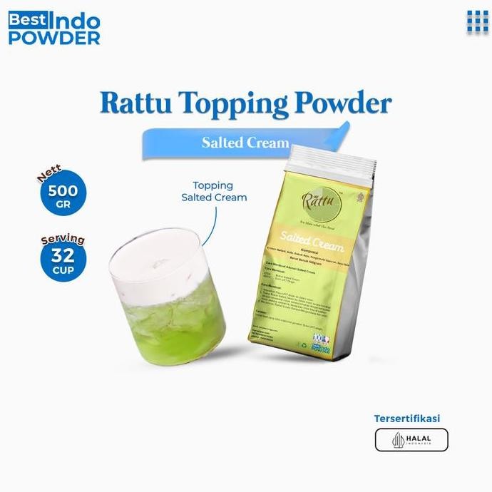 

Murah Bubuk Cream Cheese Rattu / Macchiato Cream Cheese Powder Rattu / Topping 500G