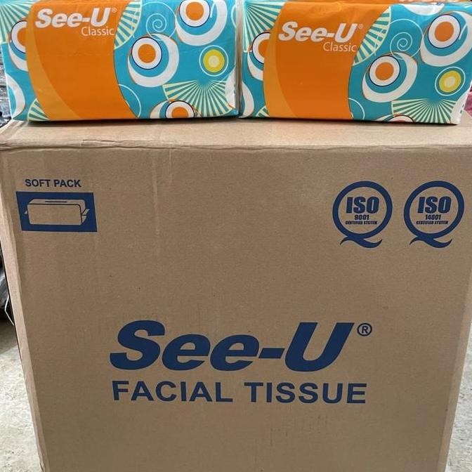 Tissue Grosir See-U Facial Classic 250 Sheet 1 Karton