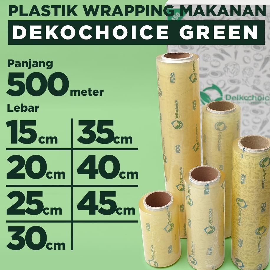 Plastik Wrap Pembungkus Makanan Delkochoice Hijau Plastik Food Wrap