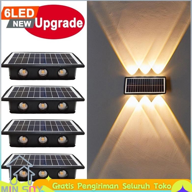 Lampu Dinding Outdoor Waterproof Lampu Tenaga Surya Outdoor Otomatis Lampu Tenaga Surya Garden Dekor