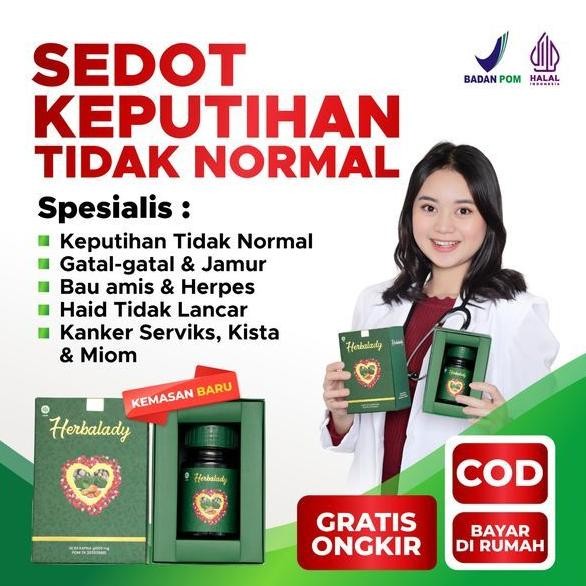 HERBALADY - OBAT KEPUTIHAN HERBAL AMPUH MANJAKANI. SOLUSI AREA KEWANITAAN. SUDAH HALAL & BPOM SV9