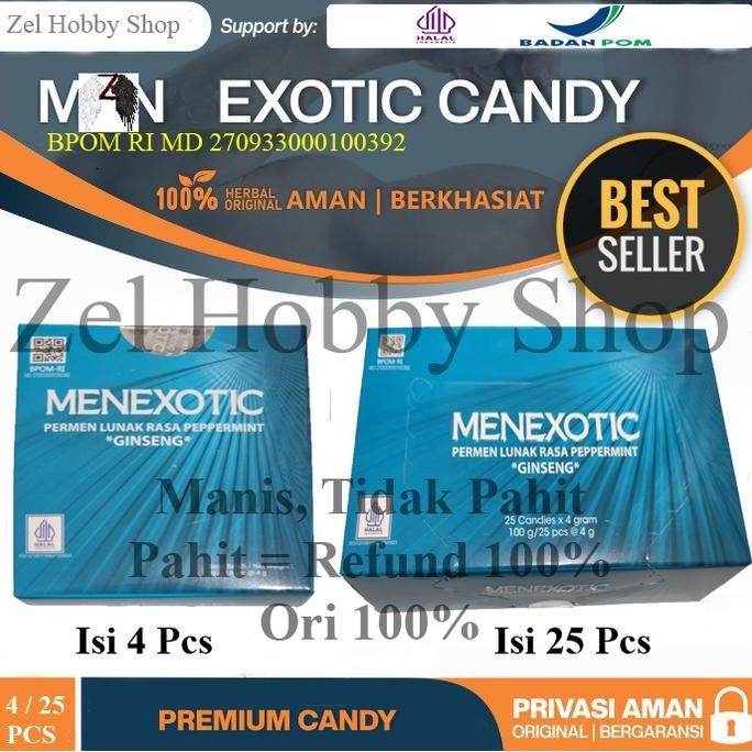

Terlaris MenExotic Candy isi 4 Pcs / 25 Pcs / 80 Pcs Best seller
