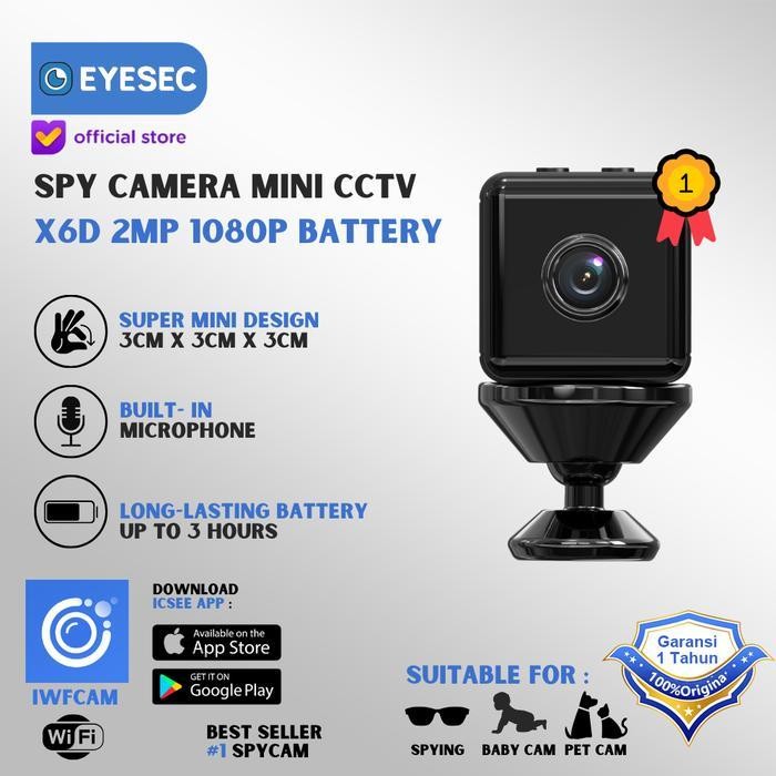 Eyesec Spy Cam Cctv Mini 1080P Kamera Cctv Indoor Wifi
