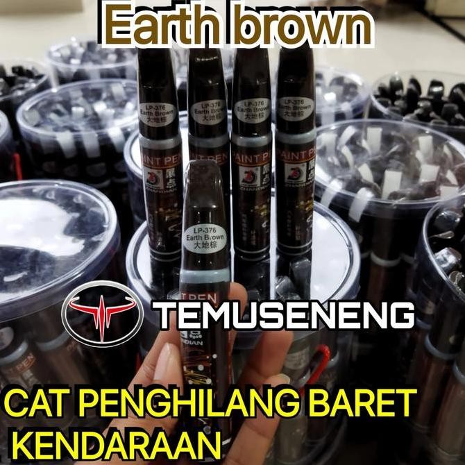 Promo  Earth Brown Metalik Coklat Tua Spidol Cat Warna Mobil Motor Anti Gores