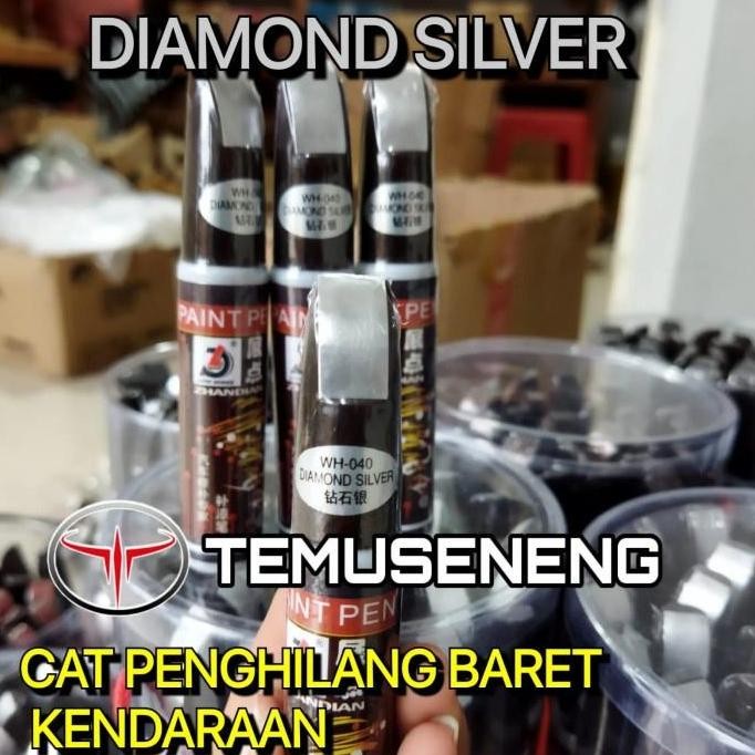 Promo  Diamond Silver Metalic Spidol Mobil Motor Abu Muda Metalik Spidol Kuas Cat Penghilang Anti Go