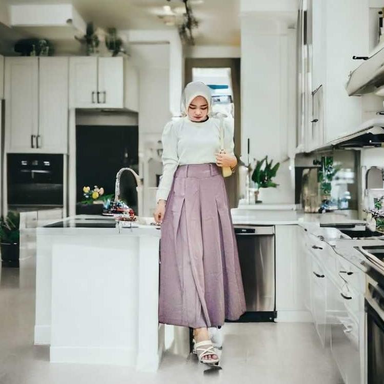 Celana Kulot Husna Husna Kulot Rok Mayung Highwaist Kulot Mayung Panjang AST