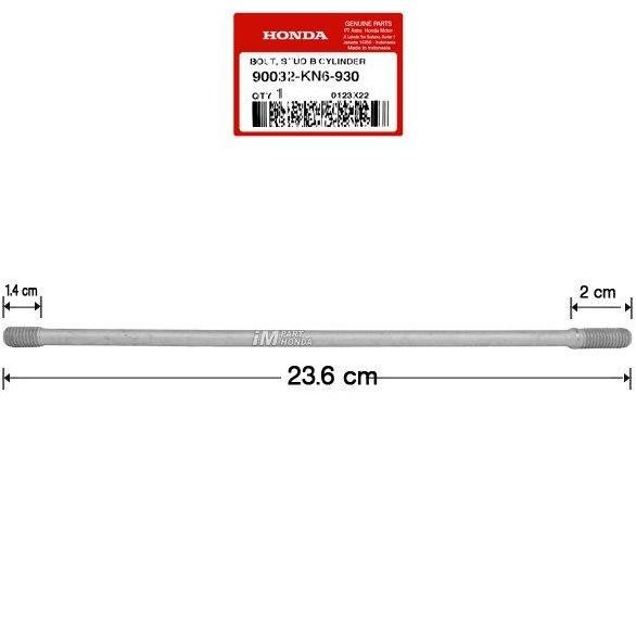 90032-Kn6-930 Baut Ancer Tusuk Sate Panjang Bolt Stud B Cylinder Head Tiger