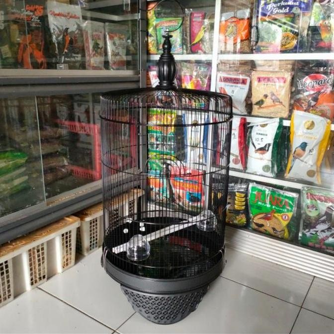 SANGKAR KANDANG KAPSUL BESI BULAT JUMBO MERK PANDA