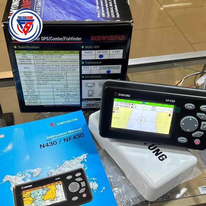 Samyung Nf430 Fishfinder Gps Color Nf 430 Fish Finder Original Dan Terpercaya