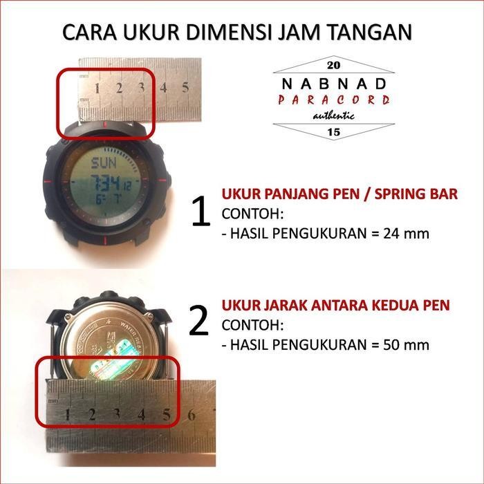 Nabnad Strap Paracord Jam Tangan  Suunto Traverse Samsung Watch Active Garmin For Runner Model Simpu