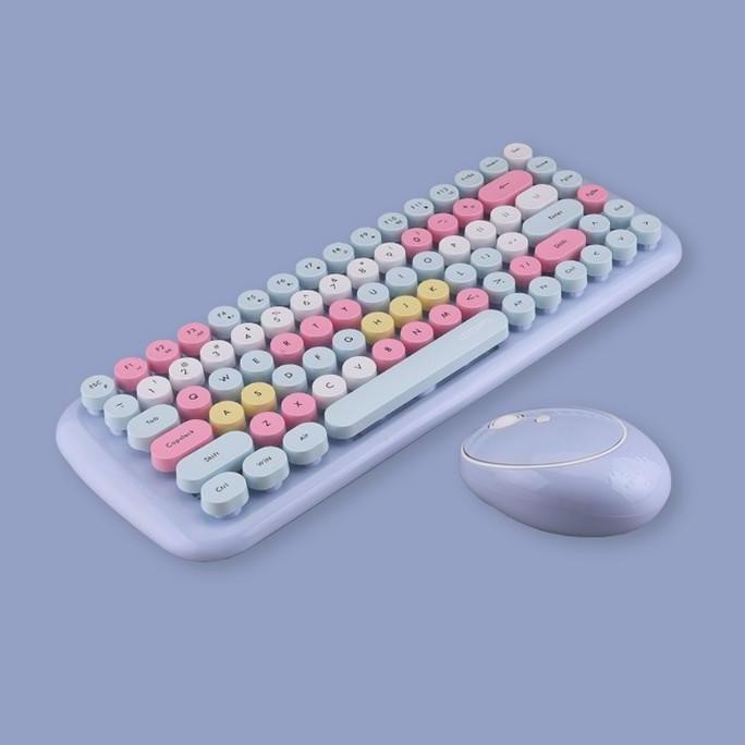 MOFii Keyboard Wireless Mouse Wireless Set 2.4G Candy / SWEET [terbaik]