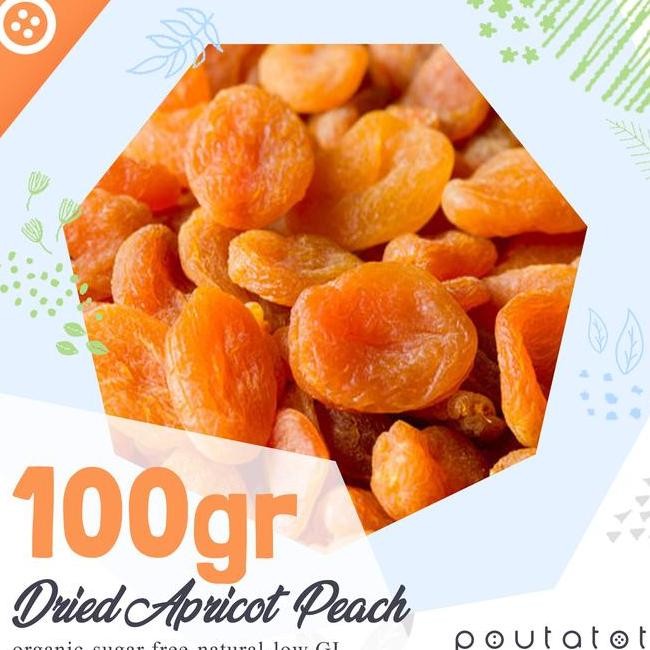 

Poutatot Dried Apricot Peach Persik Kering 100Gr Buah Kering Topping Kue Makanan Sehat Organik Tanpa Gula Rendah Glikemis Sna Food Cemilan Gluten Crispy Chips