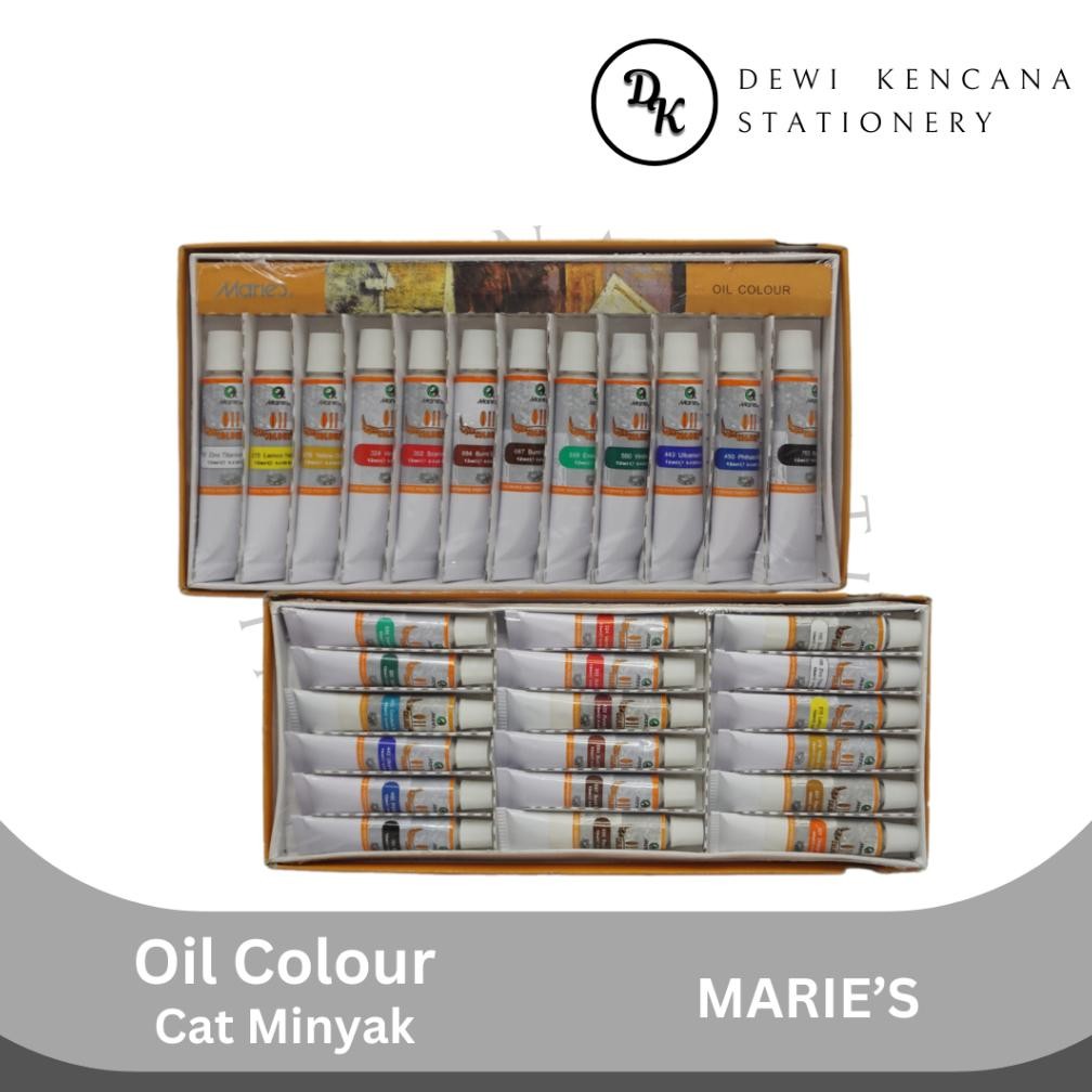 

Cat Minyak Lukis Maries Set 12ml / Oil Colour Painting Maries SV9