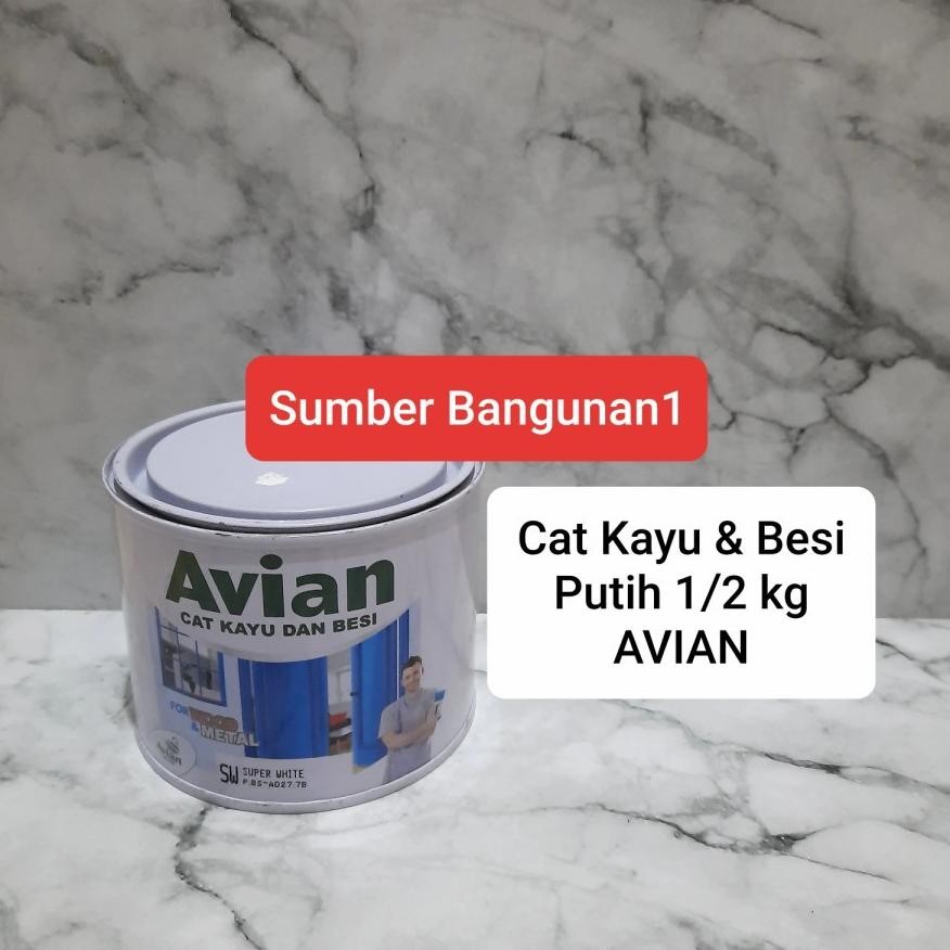 

Cat minyak kayu dan besi 1/2 kg AVIAN putih super white 0.5 lt kecil SV9