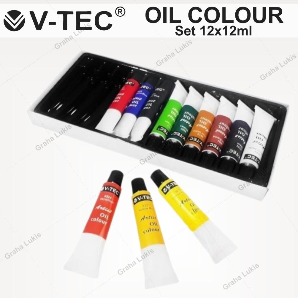 

V-Tec Oil Colour Set 12 x 12ml (VT-1386) SV9