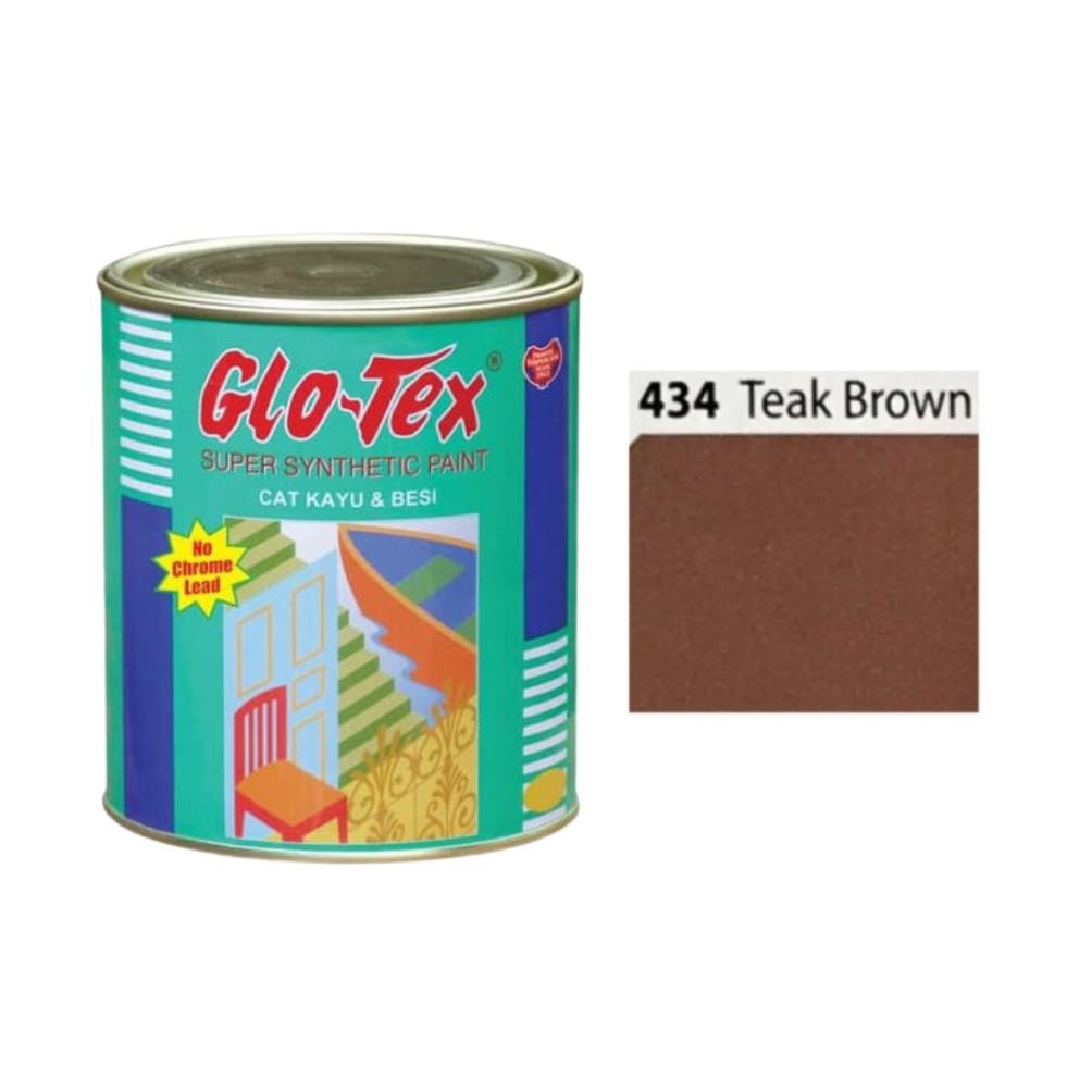 

Cat Kayu Besi Glotex 434 Teak Brown Coklat 100 Gram Super Synthetic Paint Gloss Minyak SV9