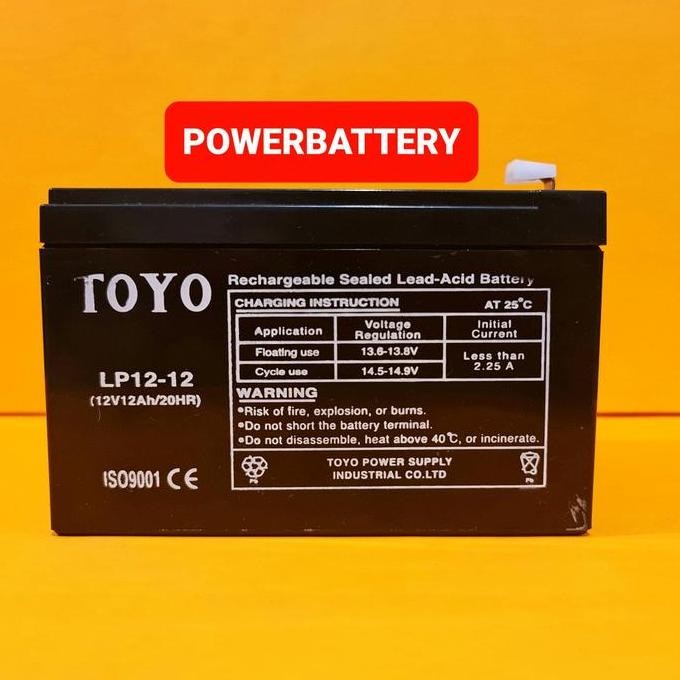 Aki Kering Toyo Lp12-12 | 12V 12Ah / 20Hr Best Seller