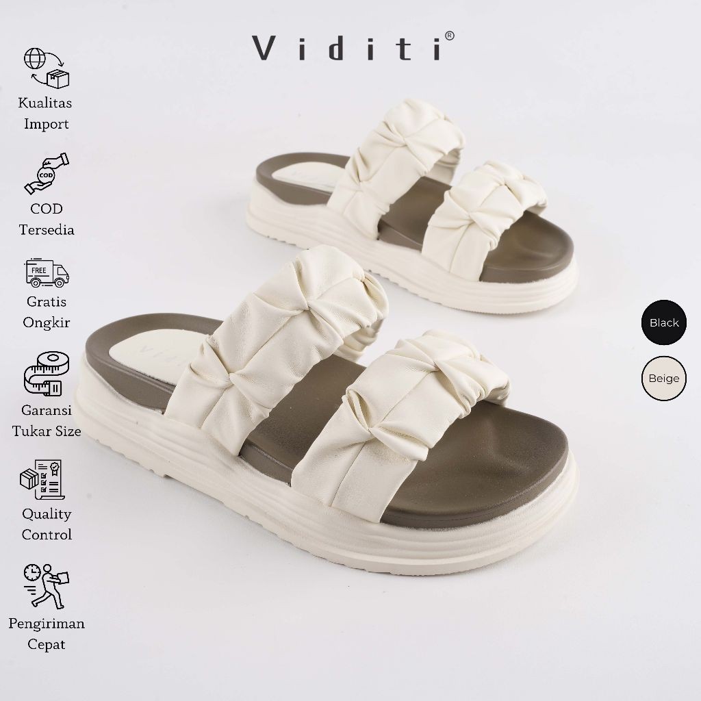 Viditi Shira | Shoes | Sepatu Import Wanita | Tumit | Sandal | Polos