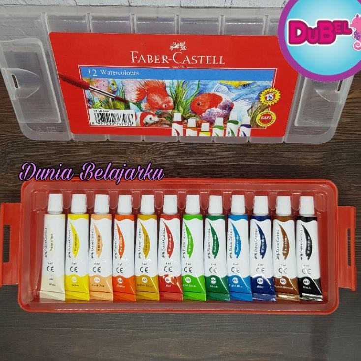 

Cat Air Faber Castell 12 Warna 6Ml Tube Kode 121004P Water Color Faber Castell Tube