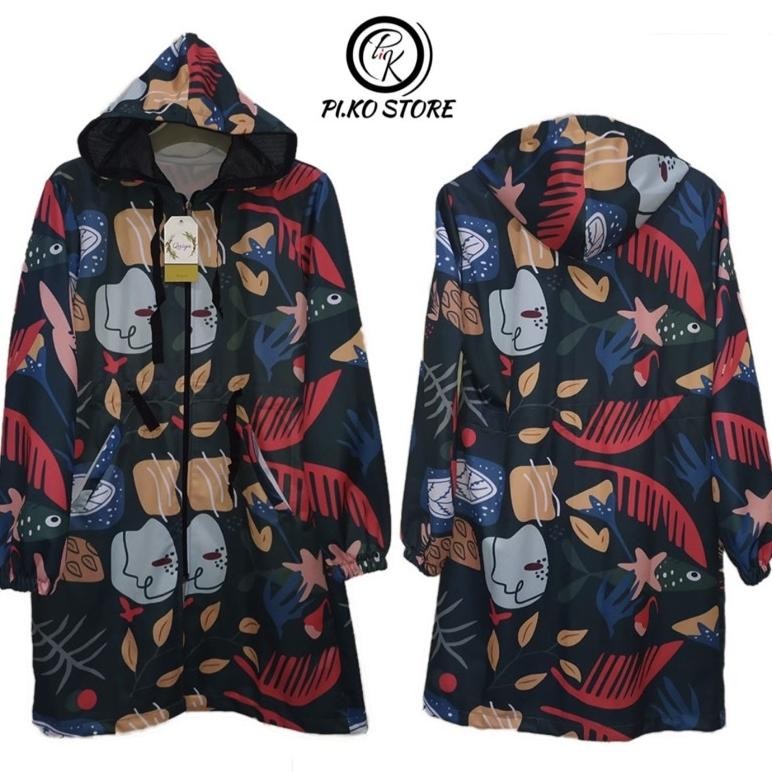 JAKET PRINTING TUNIK CEWEK / TUNIK JAKET BAHAN LOTTO AST