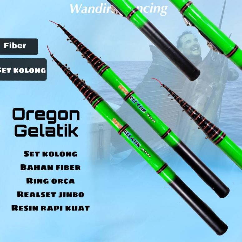 Sdn_12 Joran Pancing Tegek Oregon Gelatik Set Kolong 270 300 360 450 Cm [Cod] Ty-65