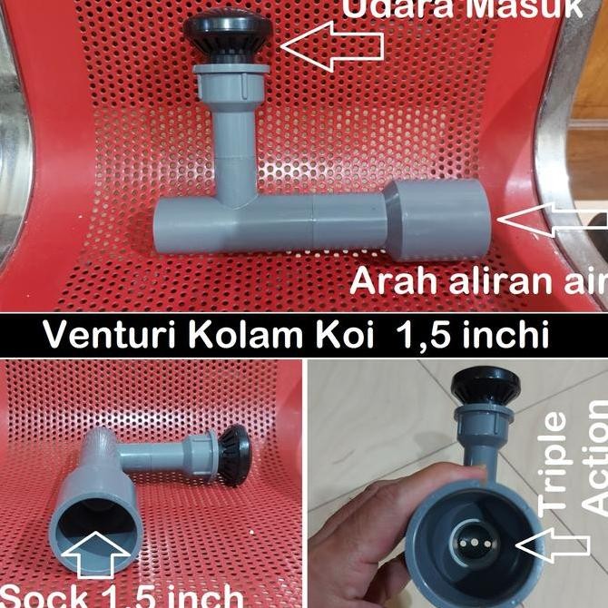 VENTURI INJEKTOR OKSIGEN KOLAM IKAN KOI 1,5 INCHI