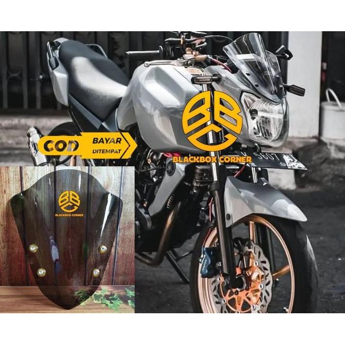 Promo VISOR YAMAHA BYSON OLD  BYSON KARBU WINDSHIELD YAMAHA BYSON FI Motorcycle COD
