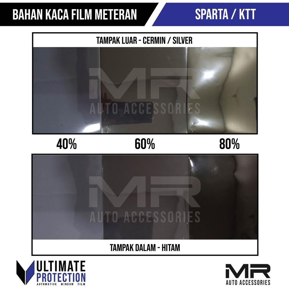 Kaca Film Mobil Sparta / Stiker Kaca Film Jendela Rumah One Way Cermin / KTT / Meteran