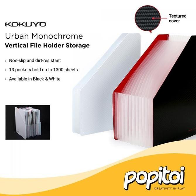 

TERMURAH - KOKUYO Vertical Expandable File Holder Storage Pembatas File Kertas Dokumen Kantor Standing Harmonika Sekat Document Organizer