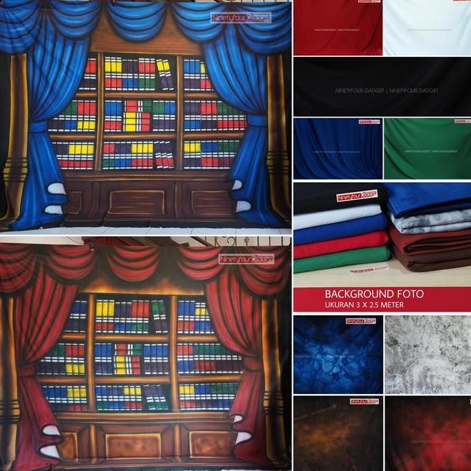 Backdrop Background Studio Foto 3 X 2.5 Meter Kain Background Foto Promo