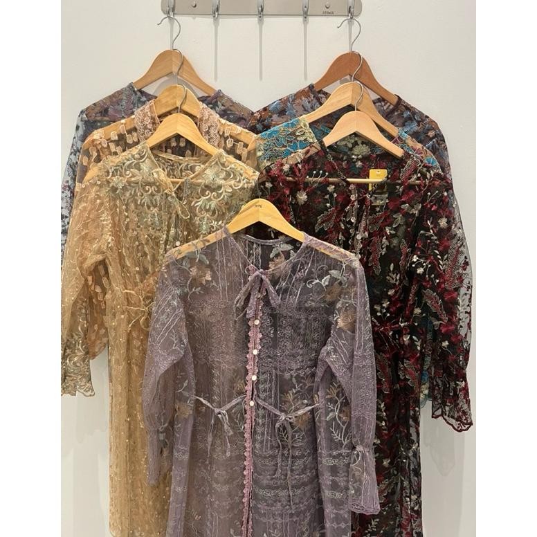 Long Cardigan Brukat Premium KARYNA Outer AST