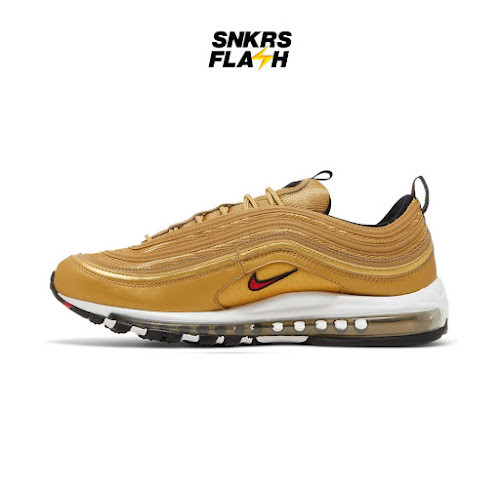 NIKE Max 97 Metallic Gold Bullet Sepatu Sneakers Pria - DM0028700 - Size 44