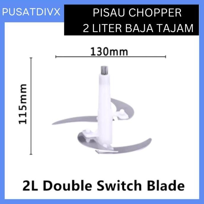 (Expert) PISAU BLENDER CHOPPER DAGING GILING MULTIFUNGSI KAPSUL 2 LITER