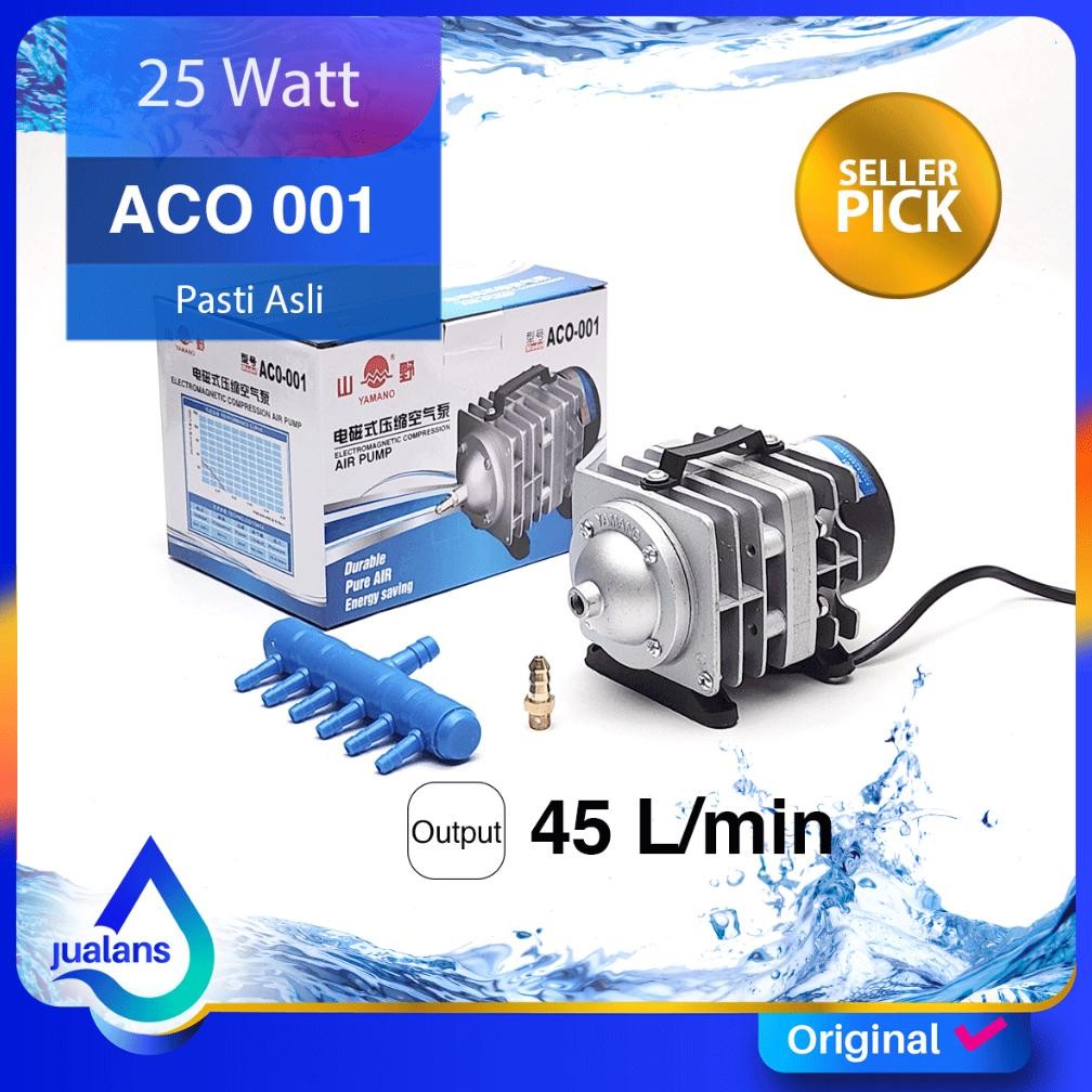 Terbaru Aerator YAMANO ACO-001 Kompresor Gelembung Udara Kolam Koi Aquascape Aquarium