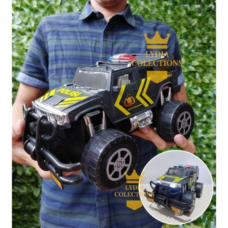 Mainan Jeep Mobil Polisi Sirine Police Car Jumbo AST
