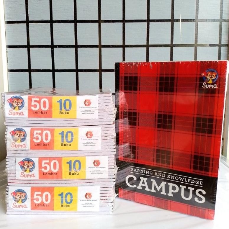 

Buku Tulis Campus Suma 50 Lembar ( Pak 10 Buku ) [ Original ]