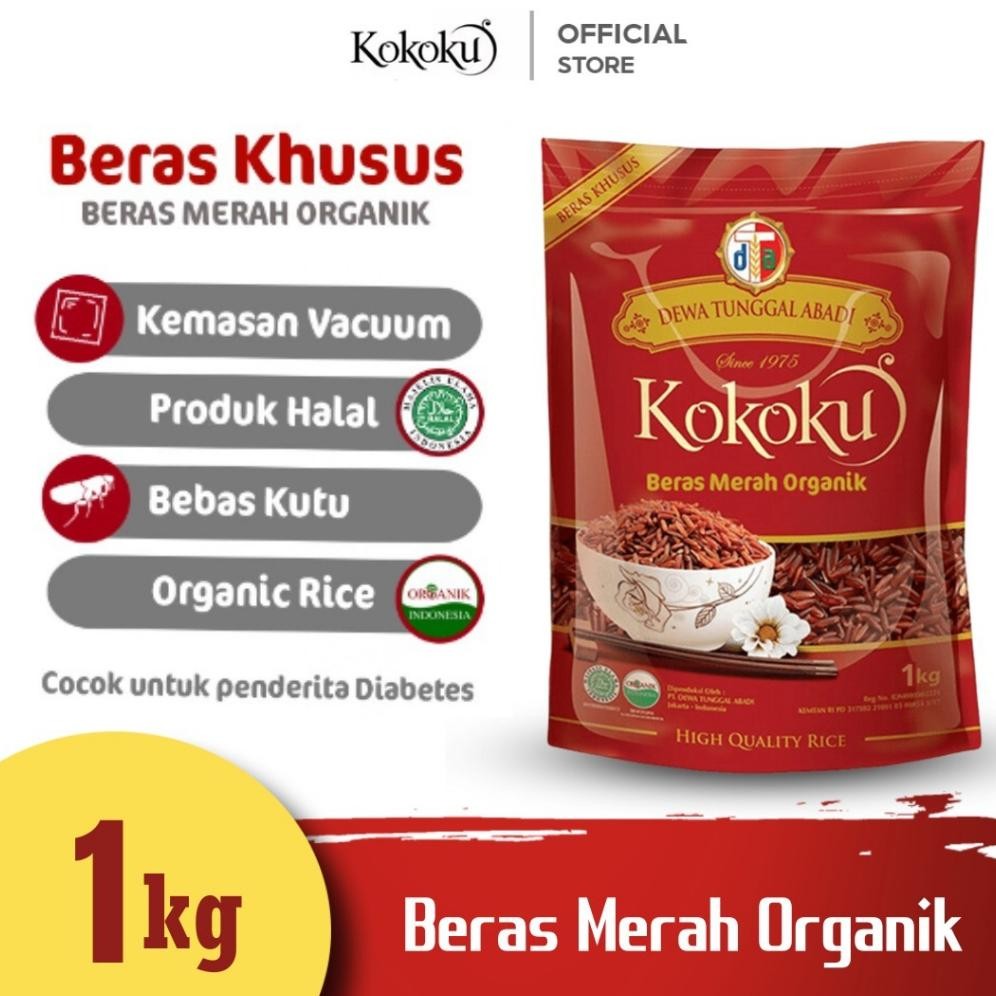 

KOKOKU - Beras Merah Organik 1kg