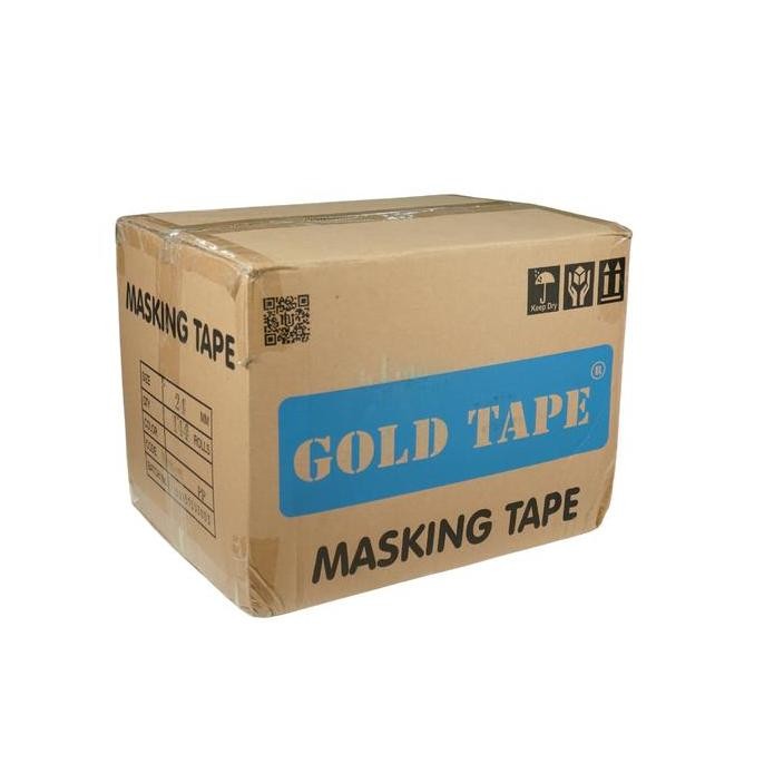 

Lakban Kertas Goldtape Masking Tape Core Biru 1 Inch 24Mm, 2 Inch 48Mm X 12 Yard - Dus Co