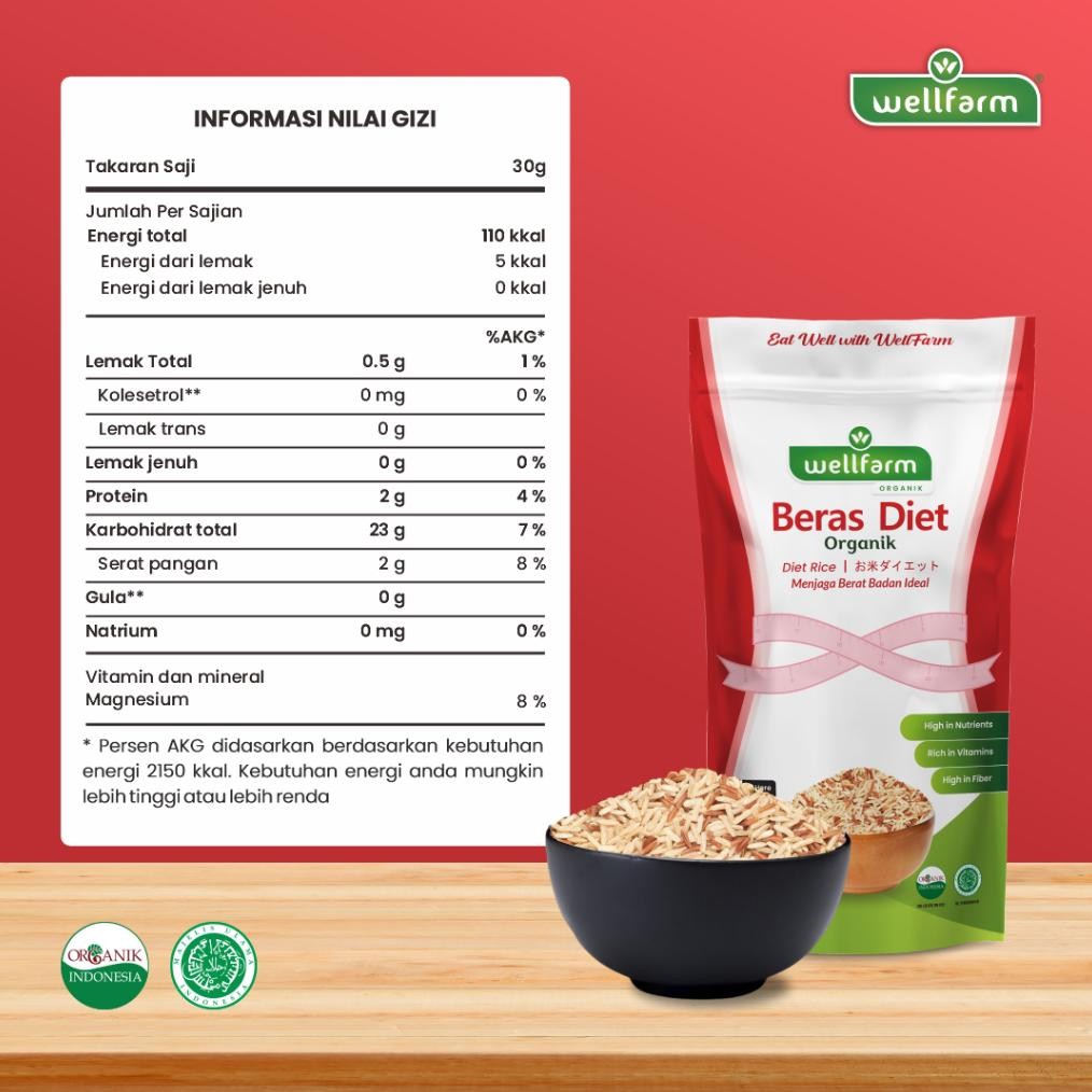 

WellFarm Beras Diet Organik, Paket Bundling Hemat 5Kg
